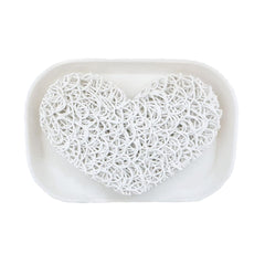 Soap Lifts - White Heart - Soap Lift