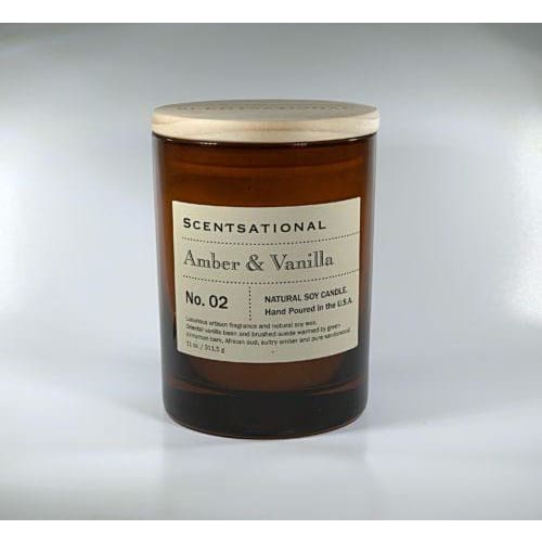 Apothecary Amber and Vanilla Candle - Candle