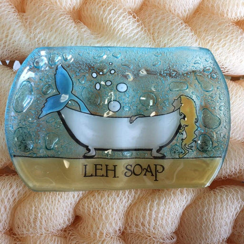LEH Soap Company Glass Soap Dish