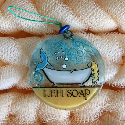 LEH Soap Company Glass Ornament