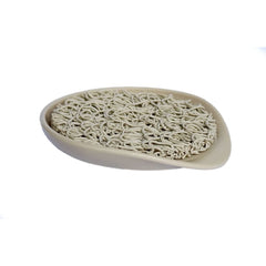 Round Waterfall Dish - Bone Round Waterfall Dish - Soap Dish