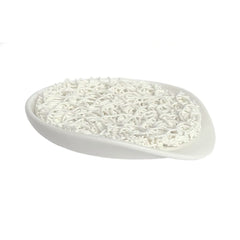 Round Waterfall Dish - White Round Waterfall Dish - Soap Dish