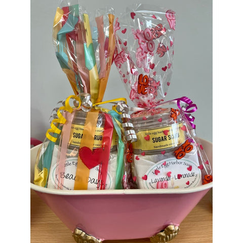 Valentine's Soap + Sugar Scrub Gift Bag