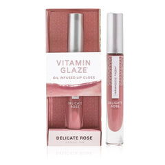 Vitamin Glaze Oil Infused Lip Gloss - Delicate Rose - Facial and Lip Care