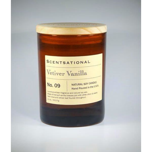 Apothecary Vetiver Vanilla Candle - Candle