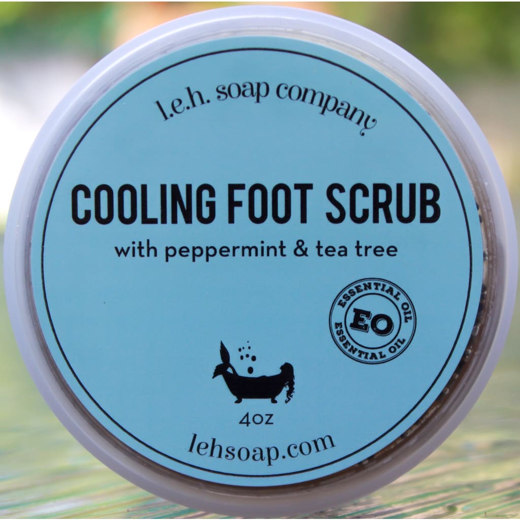 Charcoal Purifying Foot Scrub, Soft Cooling Foot Scrub