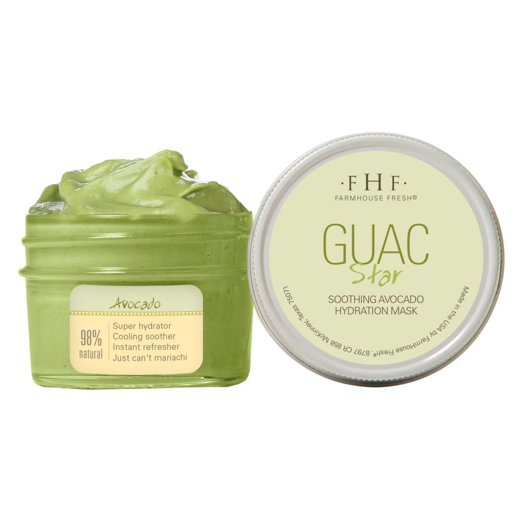Guac Star Soothing Avocado Hydration Mask - Facial And Lip Care